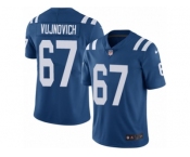 Youth Nike Indianapolis Colts #67 Jeremy Vujnovich Royal Blue Team Color Vapor Untouchable Limited Player NFL Jersey