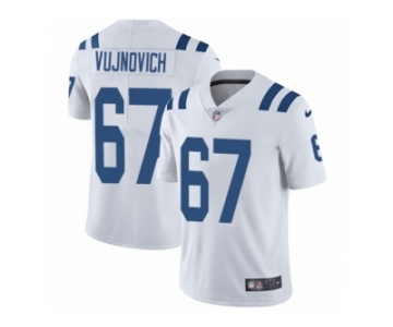 Youth Nike Indianapolis Colts #67 Jeremy Vujnovich White Vapor Untouchable Limited Player NFL Jersey