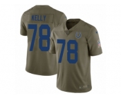 Youth Nike Indianapolis Colts #78 Ryan Kelly Limited Olive 2017 Salute to Service NFL Jersey