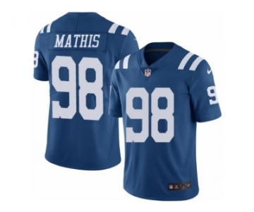 Youth Nike Indianapolis Colts #98 Robert Mathis Limited Royal Blue Rush NFL Jersey