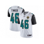 Youth Nike Jacksonville Jaguars #46 Carson Tinker White Vapor Untouchable Limited Player NFL Jersey