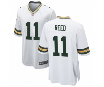Men Green Bay Packers #11 Jayden Reed White Stitched Game Jersey