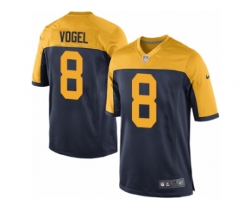 Men Nike Green Bay Packers #8 Justin Vogel Game Navy Blue Alternate NFL Jersey