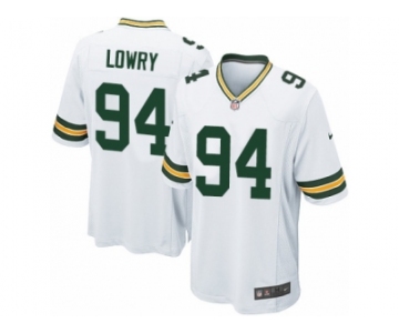 Men Nike Green Bay Packers #94 Dean Lowry Game White NFL Jersey