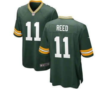 Men's Green Bay Packers #0 Smith Game Green Team Color Football Jersey