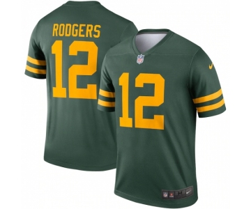 Men's Green Bay Packers #12 Aaron Rodgers Nike Green Alternate Legend Player Jersey