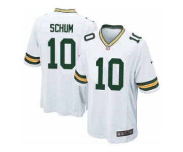 Men's Nike Green Bay Packers #10 Jacob Schum Game White NFL Jersey