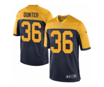 Men's Nike Green Bay Packers #36 LaDarius Gunter Game Navy Blue Alternate NFL Jersey
