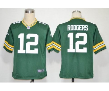 NIKE NFL Jerseys Green Bay Packers 12 Aaron Rodgers Green (Game)