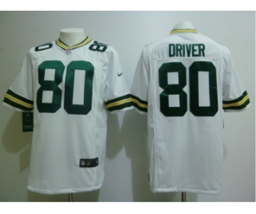 nike nfl jerseys green bay packers #80 driver white[game]
