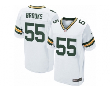 Men Nike Green Bay Packers #55 Ahmad Brooks Elite White NFL Jersey