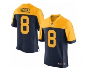 Men Nike Green Bay Packers #8 Justin Vogel Elite Navy Blue Alternate NFL Jersey