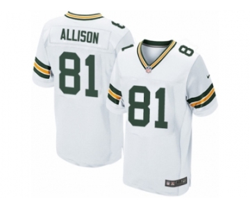 Men Nike Green Bay Packers #81 Geronimo Allison Elite White NFL Jersey