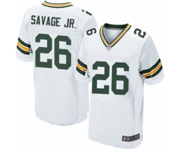 Men's Green Bay Packers #26 Darnell Savage Jr. Elite White Football Jersey