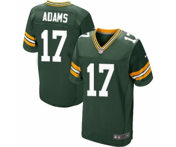 Men's Nike Green Bay Packers #17 Davante Adams Elite Green Team Color NFL Jersey