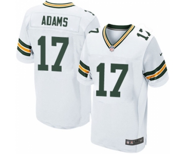 Men's Nike Green Bay Packers #17 Davante Adams Elite White NFL Jersey