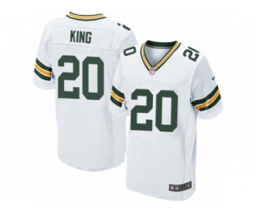Men's Nike Green Bay Packers #20 Kevin King Elite White NFL Jersey