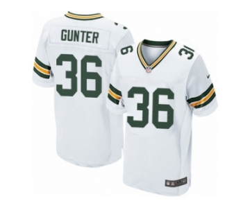 Men's Nike Green Bay Packers #36 LaDarius Gunter Elite White NFL Jersey