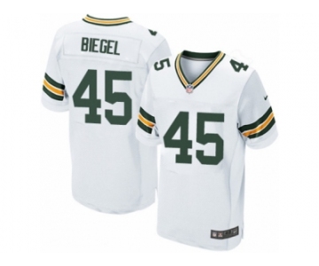 Men's Nike Green Bay Packers #45 Vince Biegel Elite White NFL Jerse