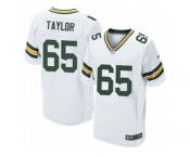 Men's Nike Green Bay Packers #65 Lane Taylor Elite White NFL Jersey