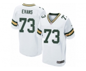 Men's Nike Green Bay Packers #73 Jahri Evans Elite White NFL Jersey