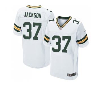 Nike Green Bay Packers #37 Josh Jackson White Men Stitched NFL Elite Jersey