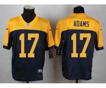 nike nfl jerseys green bay packers #17 adams yellow-blue[Elite]