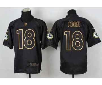 nike nfl jerseys green bay packers #18 randall cobb black[Elite gold lettering fashion]