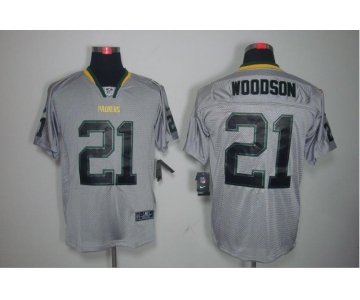 nike nfl jerseys green bay packers #21 woodson grey[Elite lights out]