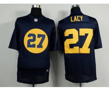 nike nfl jerseys green bay packers #27 eddie lacy blue[Elite][m&n]