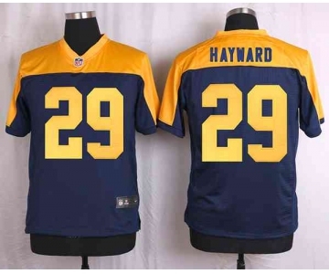 nike nfl jerseys green bay packers #29 hayward yellow-blue[Elite]