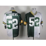 nike nfl jerseys green bay packers #52 matthews white-green[Elite split]