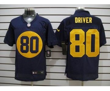 nike nfl jerseys green bay packers #80 driver blue[Elite]