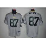 nike nfl jerseys green bay packers #87 nelson grey[Elite lights out]