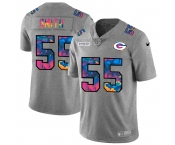 Green Bay Packers #55 Za'Darius Smith Men's Nike Multi-Color 2020 NFL Crucial Catch NFL Jersey Greyheather