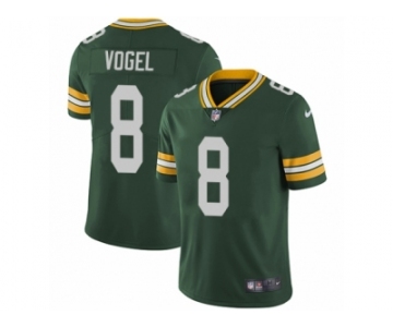 Men Nike Green Bay Packers #8 Justin Vogel Green Team Color Vapor Untouchable Limited Player NFL Jersey