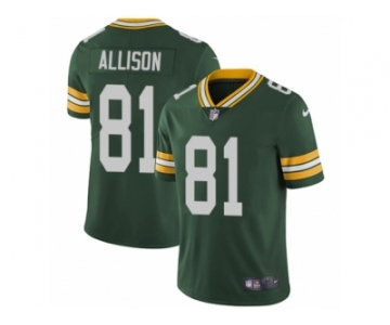 Men Nike Green Bay Packers #81 Geronimo Allison Green Team Color Vapor Untouchable Limited Player NFL Jersey