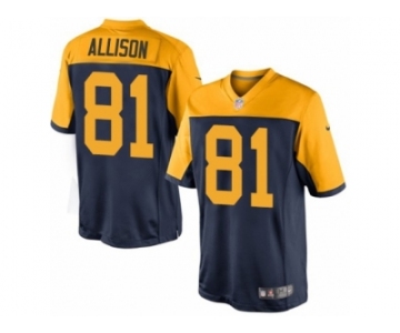 Men Nike Green Bay Packers #81 Geronimo Allison Limited Navy Blue Alternate NFL Jersey