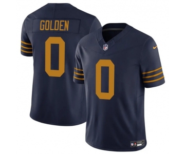 Men's Green Bay Packers #0 Matthew Golden Navy The 1923 Classic Vapor F.U.S.E. Limited Football Stitched Jersey