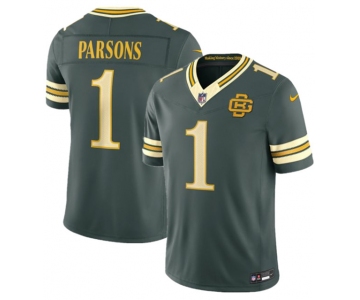 Men's Green Bay Packers #1 Micah Parsons Dark Green 2026 F.U.S.E. Rivalries Collection Limited Football Stitched Jersey