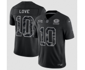 Men's Green Bay Packers #10 Jordan Love Black 2026 F.U.S.E. Salute to Service Limited Football Stitched Jersey