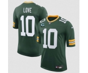 Men's Green Bay Packers #10 Jordan Love Green With 2-Star C Patch New Vapor Untouchable Limited Football Stitched Jersey Men's Green Bay Packers #10 Jordan Love Green With 2-Star C Patch New Vapor Untouchable Limited Football Stitched Jersey