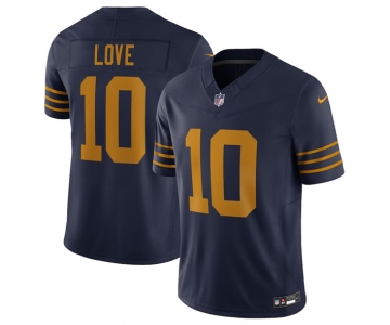 Men's Green Bay Packers #10 Jordan Love Navy The 1923 Classic Vapor F.U.S.E. Limited Football Stitched Jersey