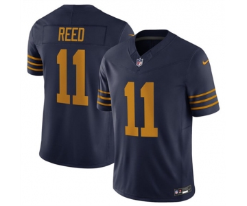 Men's Green Bay Packers #11 Jayden Reed Navy The 1923 Classic Vapor F.U.S.E. Limited Football Stitched Jersey