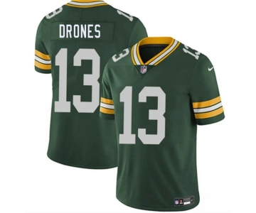 Men's Green Bay Packers #13 Kyron Drones Green 2026 Draft Vapor Untouchable Limited Football Stitched Jersey