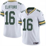 Men's Green Bay Packers #16 Sean Clifford White 2025 Vapor Untouchable Limited Football Stitched Jersey