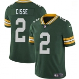 Men's Green Bay Packers #2 Brandon Cisse Green 2026 Vapor Untouchable Limited Football Stitched Jersey Men's Green Bay Packers #2 Brandon Cisse Green 2026 Vapor Untouchable Limited Football Stitched Jersey