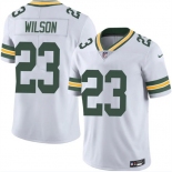 Men's Green Bay Packers #23 Emanuel Wilson White 2025 Vapor Untouchable Limited Football Stitched Jersey Men's Green Bay Packers #23 Emanuel Wilson White 2025 Vapor Untouchable Limited Football Stitched Jersey