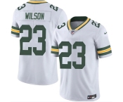 Men's Green Bay Packers #23 Emanuel Wilson White 2025 Vapor Untouchable Limited Football Stitched Jersey Men's Green Bay Packers #23 Emanuel Wilson White 2025 Vapor Untouchable Limited Football Stitched Jersey