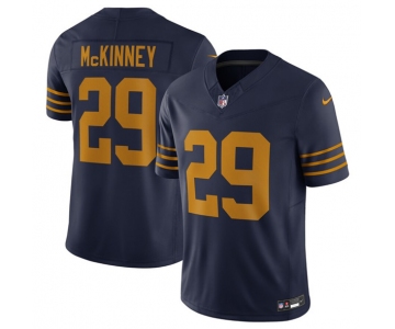 Men's Green Bay Packers #29 Xavier McKinney Navy The 1923 Classic Vapor F.U.S.E. Limited Football Stitched Jersey